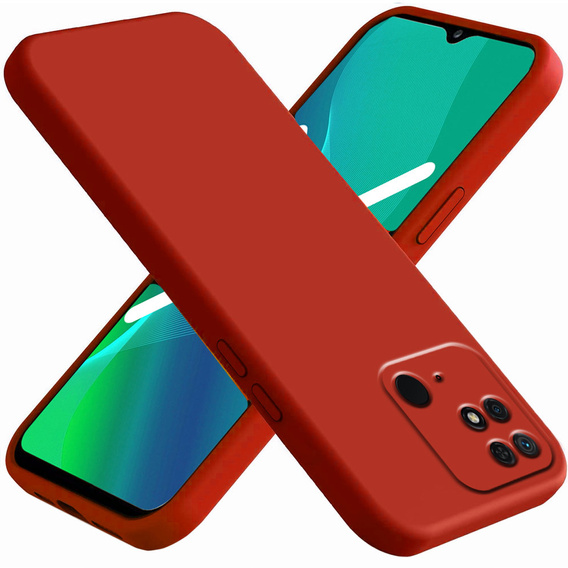 Obal na mobil pre Xiaomi Redmi 10C, Silicone Lite, červené