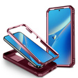Obal na mobil pre Samsung Galaxy A54 5G, CamShield Slide, ružové / bordó