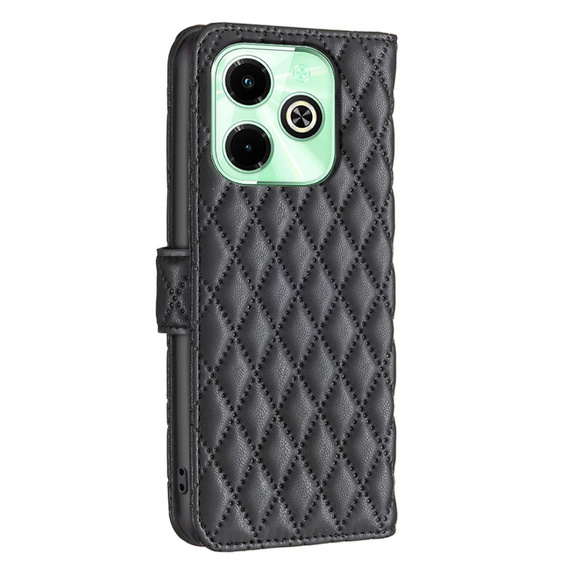 Klapkové puzdro pre Infinix Hot 40i, Wallet, BINFEN COLOR, čierne