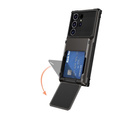 Puzdro pre Samsung Galaxy S25 Ultra, Card Holder Kickstand, čierne