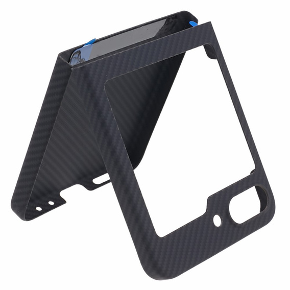 Puzdro pre Samsung Galaxy Z Flip6 5G, Aramid Fiber Cover, čierne