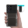 Puzdro pre Samsung Galaxy S25 Ultra, Card Holder Kickstand, čierne