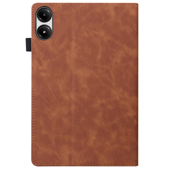 Puzdro pre Xiaomi Redmi Pad Pro / Xiaomi Poco Pad, Classic, s priestorom pre stylus, hnedé