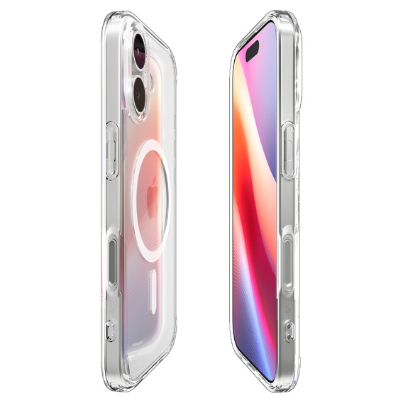 Spigen Ultra Hybrid MagSafe puzdro pre iPhone 17, číre/biele