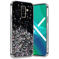 Obal na mobil pre Samsung Galaxy A6 Plus 2018, Glittery, čierne