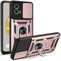 Obal na mobil pre Motorola Moto G73 5G, CamShield Slide, ružové rose gold