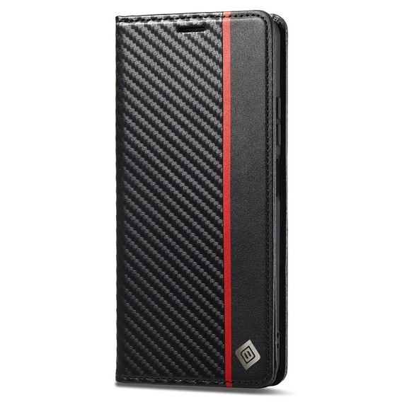 Klapkové puzdro pre Xiaomi Redmi Note 12 4G, Carbon LC.IMEEKE, čierne