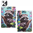 Puzdro pre iPad 10.9" 2022 (10 gen.), s chlopňou, raccoon