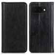 Flipové puzdro pre Google Pixel 9A, Split Leather, čierne