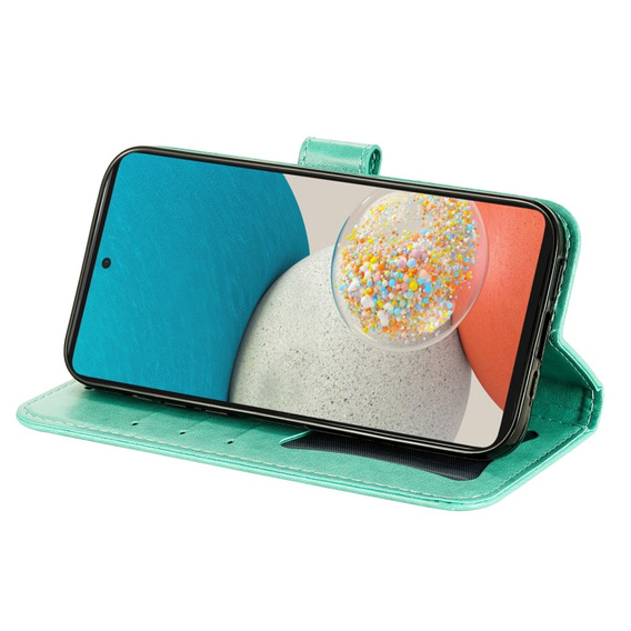 Klapkové puzdro pre Samsung Galaxy A53 5G, Mandala Flower, zelený