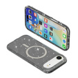 Puzdro pre iPhone Air, pre MagSafe, trblietavé, priesvitné čierne