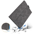 Obal na mobil pre Microsoft Surface Go 3/Go 2/Go, Wallet Pen Slot, sivé