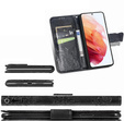 Klapkové puzdro pre Oppo Reno 12 Pro, Butterfly, čierne
