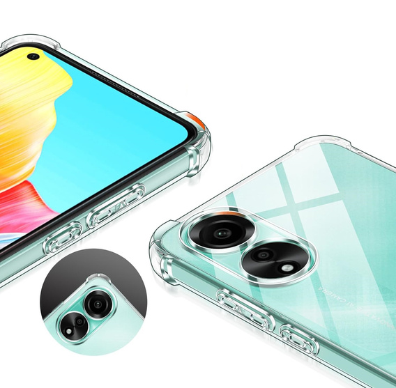 Obal na mobil pre Oppo A78 4G, Dropproof, priehľadné
