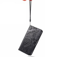 Klapkové puzdro pre Infinix Hot 40i, Butterfly, čierne