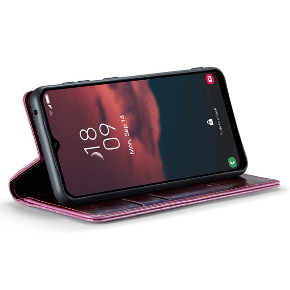 CASEME flipové puzdro pre Samsung Galaxy A34 5G, Waxy Textured, červené