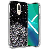 Obal na mobil pre Huawei Mate 10 Lite, Glittery, čierne