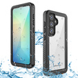 Vodotesné puzdro IP68 pre Samsung Galaxy S25+ Plus, čierne