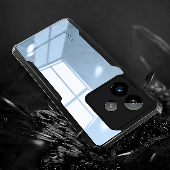 Obal na mobil pre Realme GT 7 / 7T, AntiDrop Hybrid, čierne