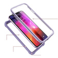 Obal na mobil pre iPhone 11, Dexnor Full Body Rugged, transparentné / fialové