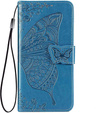 Klopové puzdro pre Oppo Reno 14F, peňaženka, Butterfly, modré