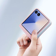 Puzdro Dux Ducis pre Samsung Galaxy Z Flip7 5G, Bril, ružové