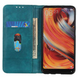 Obal na mobil pre Samsung Galaxy S24, Wallet Litchi Leather, zelený