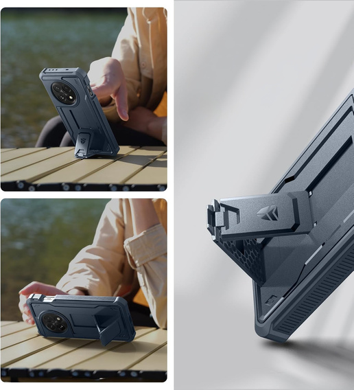 Obrnené puzdro pre OnePlus 13, Dexnor Full Body (Two Frames), modré