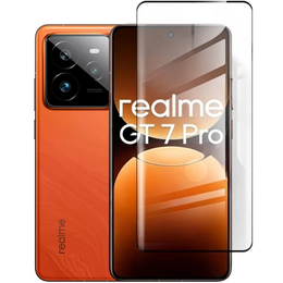 3D tvrdené sklo pre Realme GT 7 Pro, čierny rám