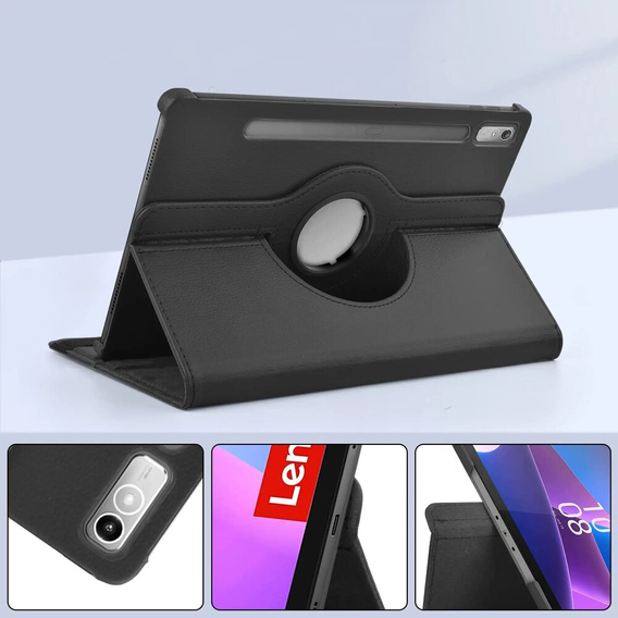 Puzdro pre Lenovo Tab P11 Pro Gen 2 TB132FU TB132XU 11.2" TB330FU 10.95", otočné o 360°, čierne