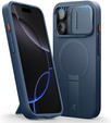 Puzdro pre iPhone 16 Pro, Suritch Shockproof, pre MagSafe, tmavomodré