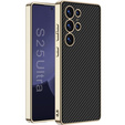 Puzdro pre Samsung Galaxy S25 Ultra, GKK Leather, carbon čierne