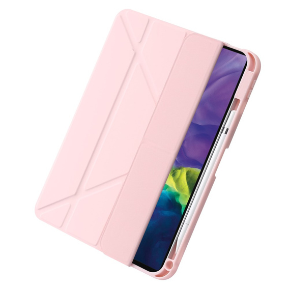Puzdro pre iPad 10.9" 2022 (10 gen.), Origami, ružové rose gold