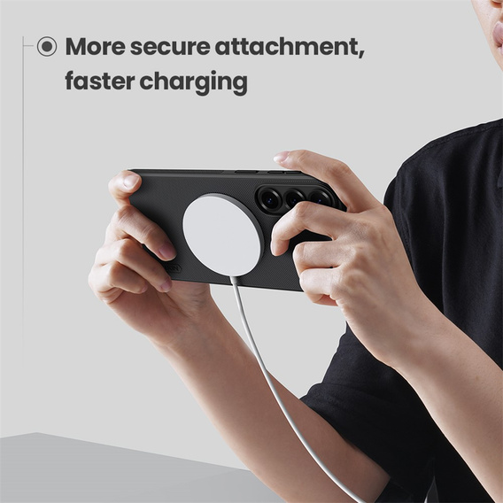 NILLKIN Frosted Shield Pro MagSafe puzdro pre Samsung Galaxy S26 Plus, čierne