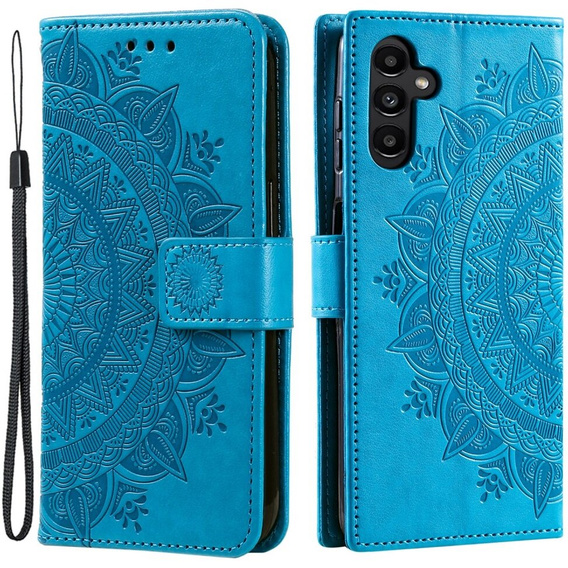 Klapkové puzdro pre Samsung Galaxy A05s 4G, Mandala, modrý