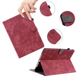 Obal na mobil pre Samsung Galaxy Tab S9, Wallet Pen Slot, červené