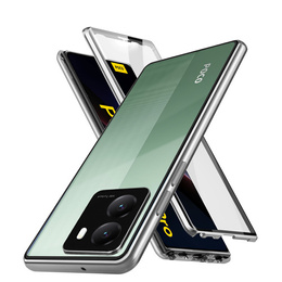 Puzdro pre Xiaomi Poco X7 Pro 5G, Magnetic Dual Glass, strieborné