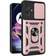 Obal na mobil pre Motorola Moto G54 5G, CamShield Slide, ružové rose gold