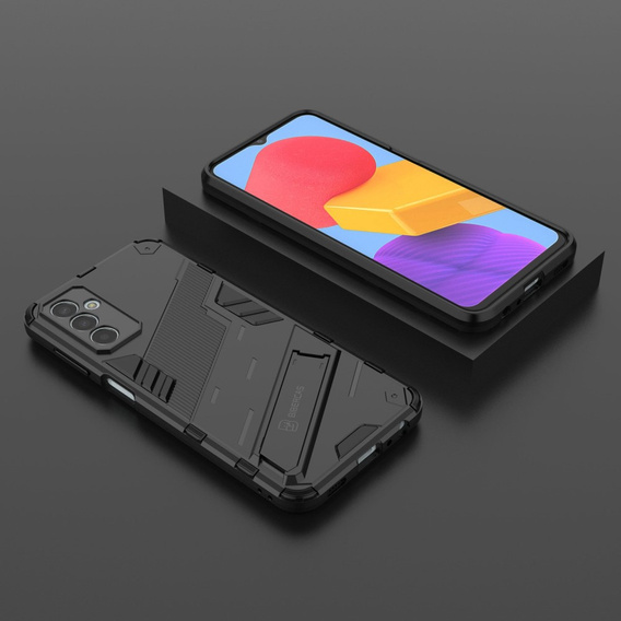 Puzdro pre Samsung Galaxy M13 4G, Military kickstand, čierne