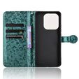 Flipové puzdro pre Xiaomi Redmi Note 14 4G, Wallet Rhombus, zelený