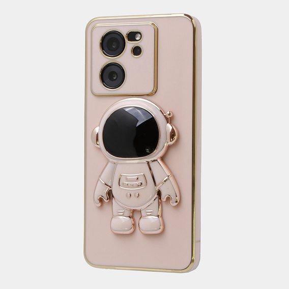 Obal na mobil pre Xiaomi 13T / 13T Pro, Astronaut, ružové rose gold