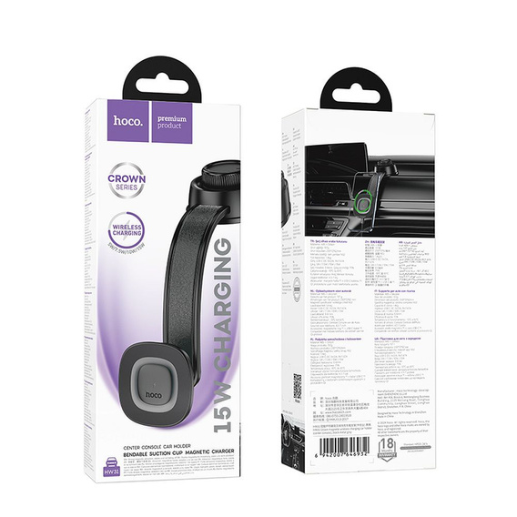 Držiak na telefón do auta Hoco HW30 s indukčným nabíjaním