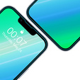 2x tvrdené sklo pre iPhone 14 Plus, ERBORD 9H Hard Glass na displeji