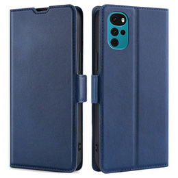 Klapkové puzdro pre Motorola Moto G22, Magnetic Clasp, tmavomodré