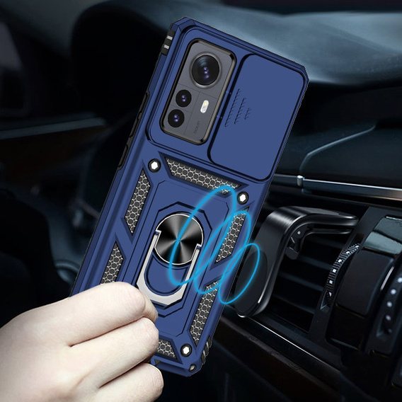 Obal na mobil pre Xiaomi 12 / 12X, CamShield Slide, modré