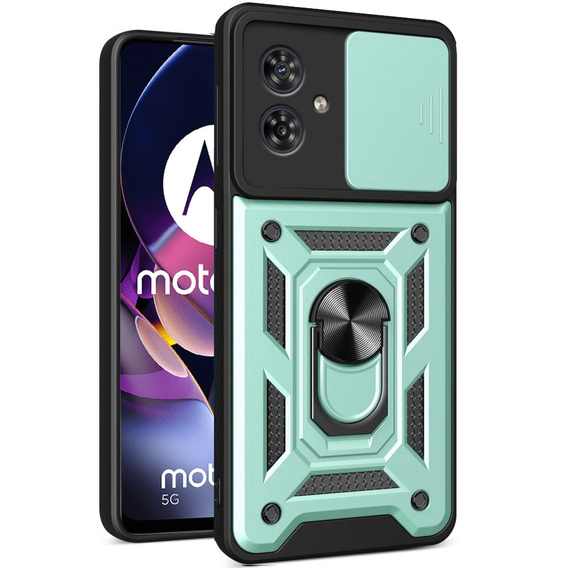Obal na mobil pre Motorola Moto G54 5G, CamShield Slide, zelené