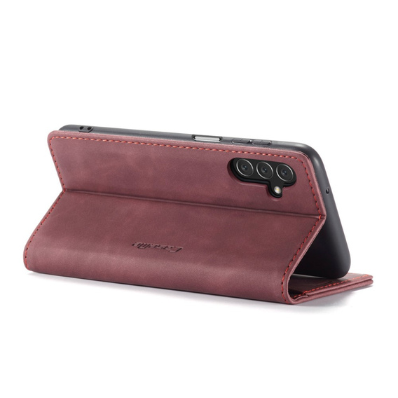 CASEME puzdro pre Samsung Galaxy A04S / A13 5G, Leather Wallet Case, červené