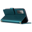Puzdro s chlopňou pre Samsung Galaxy S20 FE, Rhombus Crossbody Leather, tmavozelené