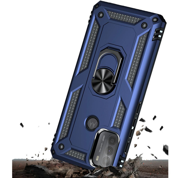 Pancierované obal na mobil pre Motorola Moto G50, Nox Case Ring, modré