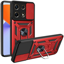 Obal na mobil pre Infinix Note 30 5G, CamShield Slide, červené